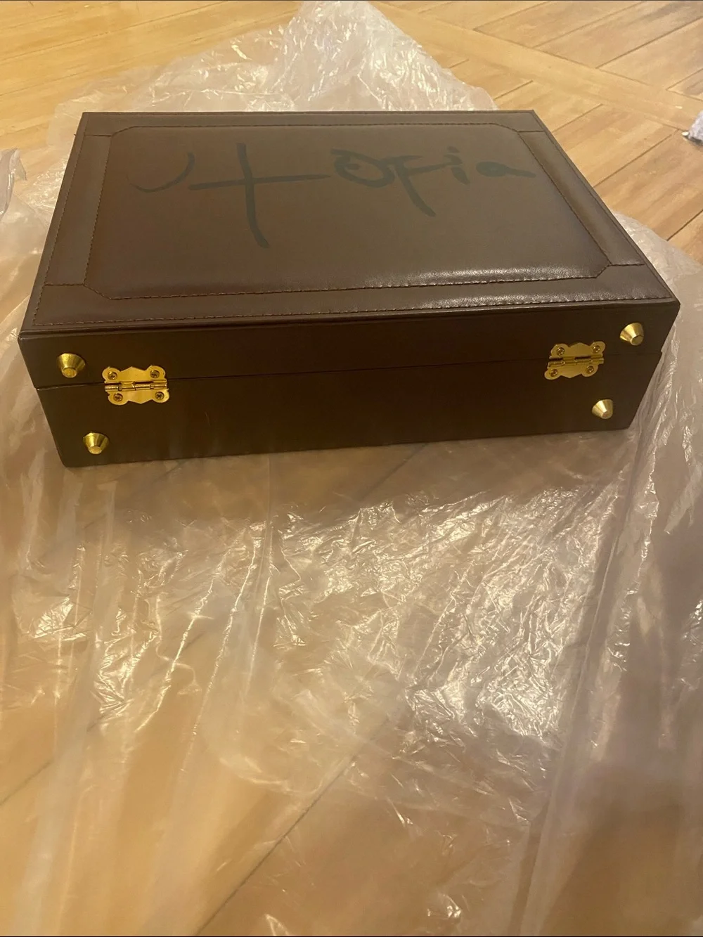 TRAVIS SCOTT “UTOPIA” BRIEFCASE - Limited-Edition Collectable, Brown Learher NWT